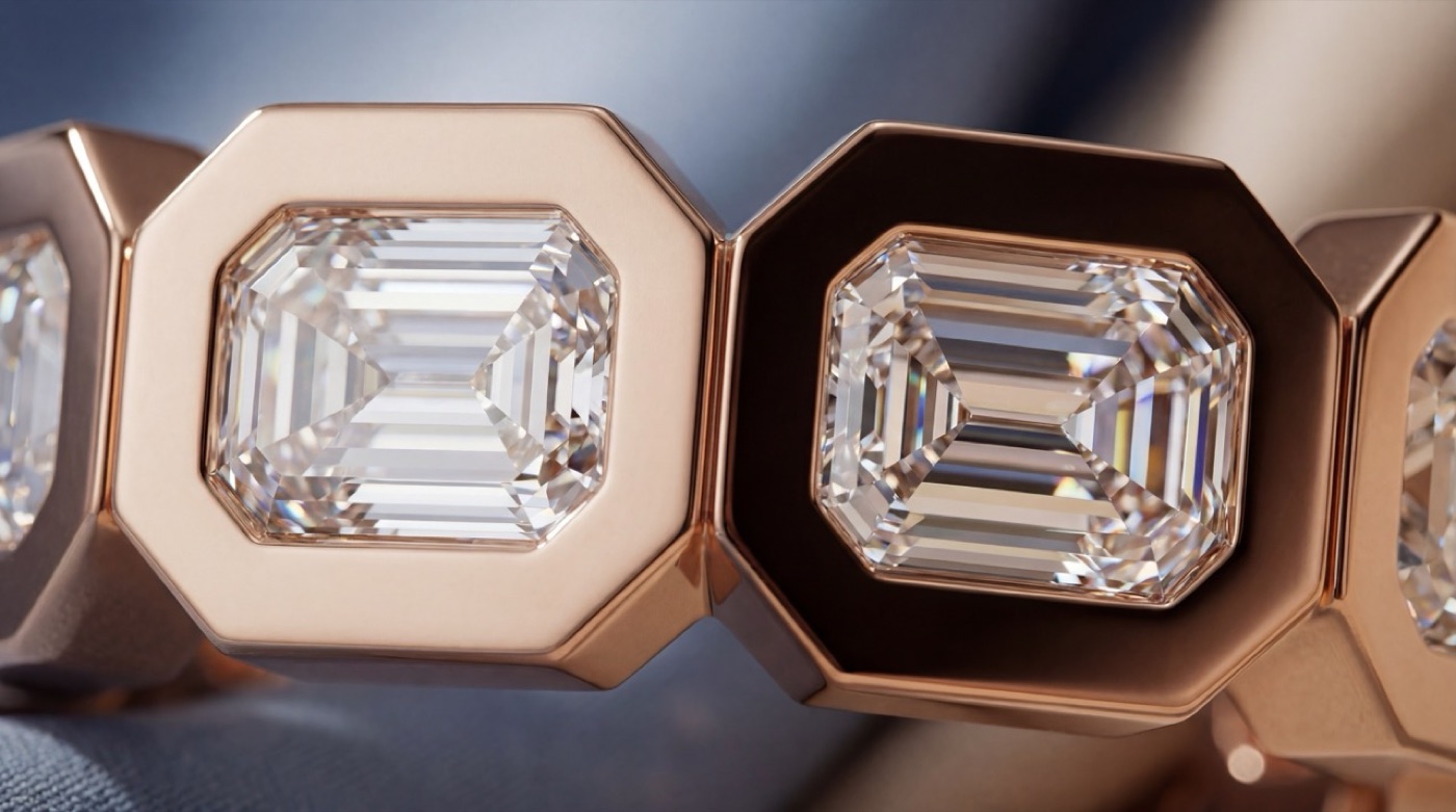 Noor Brilliant Jewelry – Extreme Makro Diamantschliff – KI-Visual